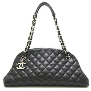 Chanel Mademoiselle Bowling Bag Caviar Skin Black